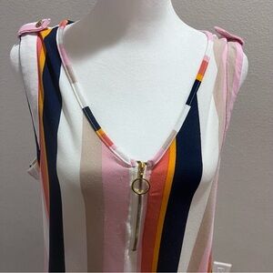 Fifty Street Sleeveless Top w/ Gold Accents - Large